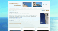 Desktop Screenshot of klettercamp-sardinien.de