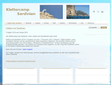 Tablet Screenshot of klettercamp-sardinien.de